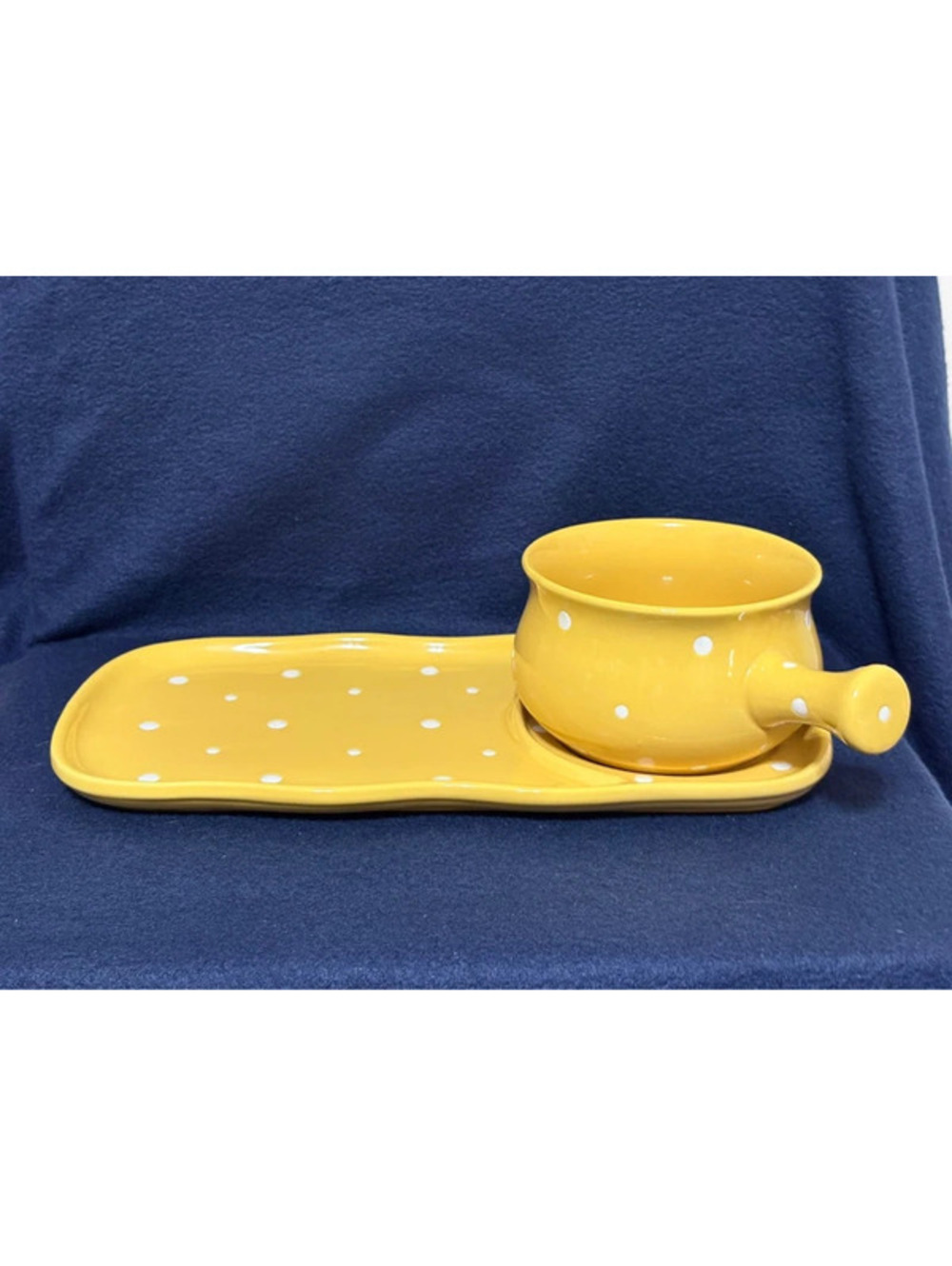 Temptations Snack Set Soup Sandwich Set Yellow Polka Dots